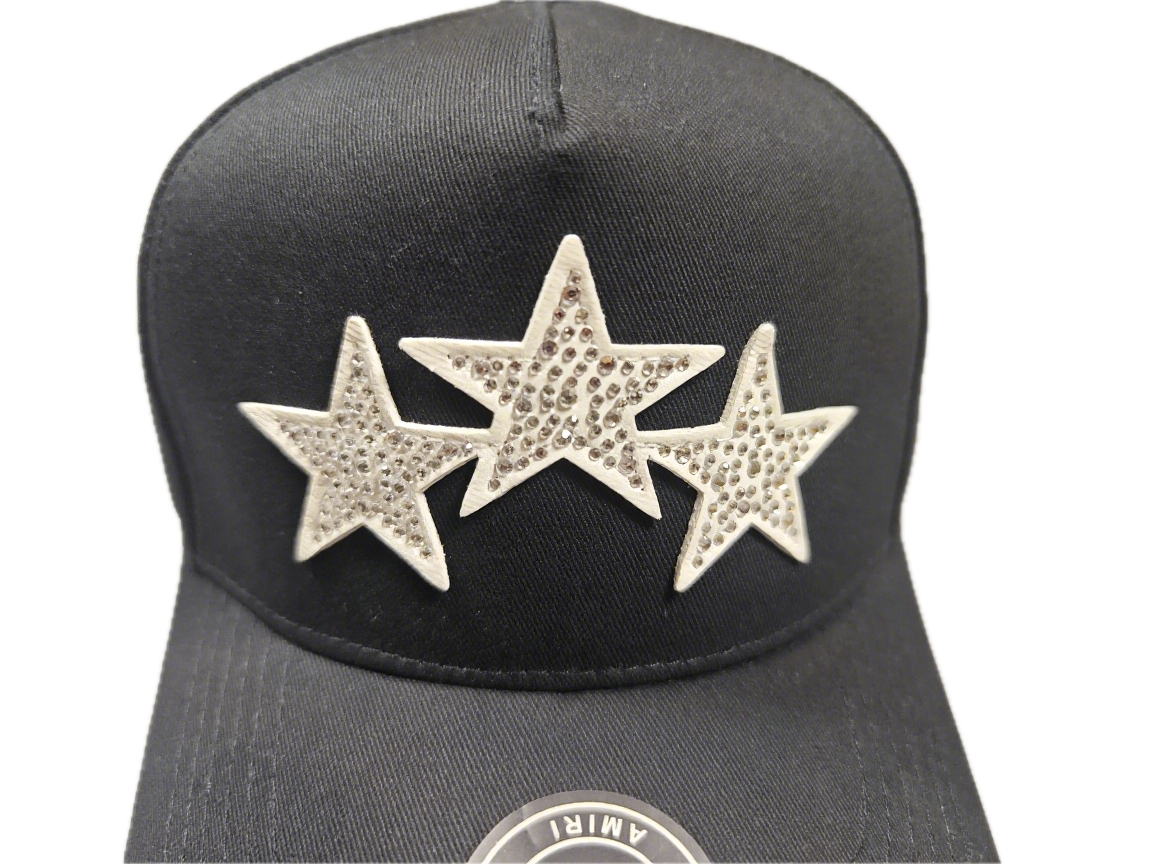 CRYSTAL 3 STAR TRUCKER HAT