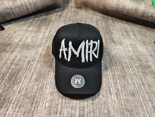 AMIRI White Embroidered Trucker Cap