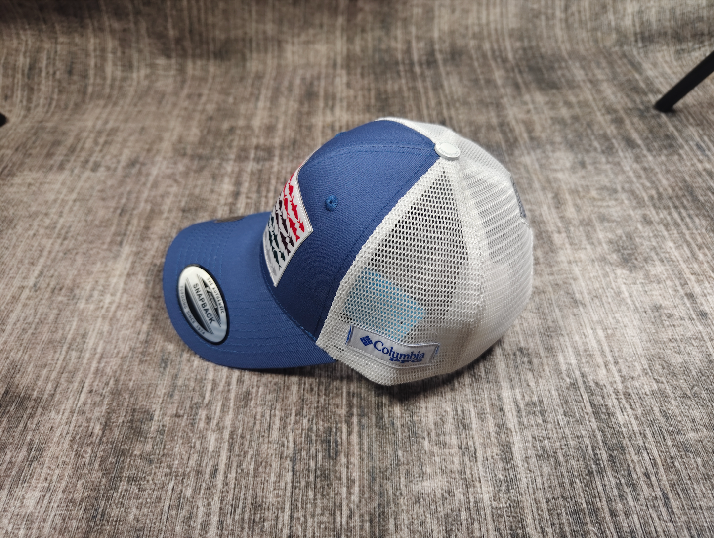 National Flag Woven Label Mesh Cap