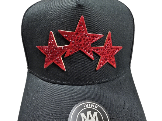 CRYSTAL 3 STAR TRUCKER HAT