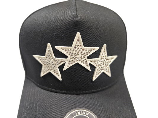 CRYSTAL 3 STAR TRUCKER HAT